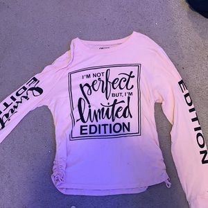 Pink long sleeve top